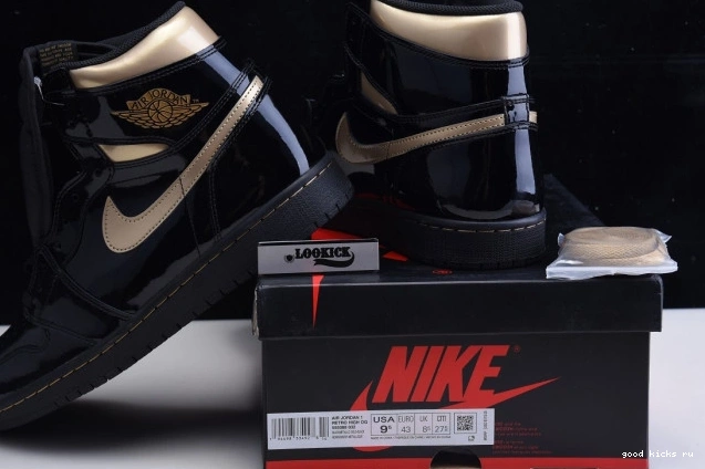 HIGH METALLIC 555088-032 GOLD RETRO AIR (2020) 1 JORDAN BLACK 0728